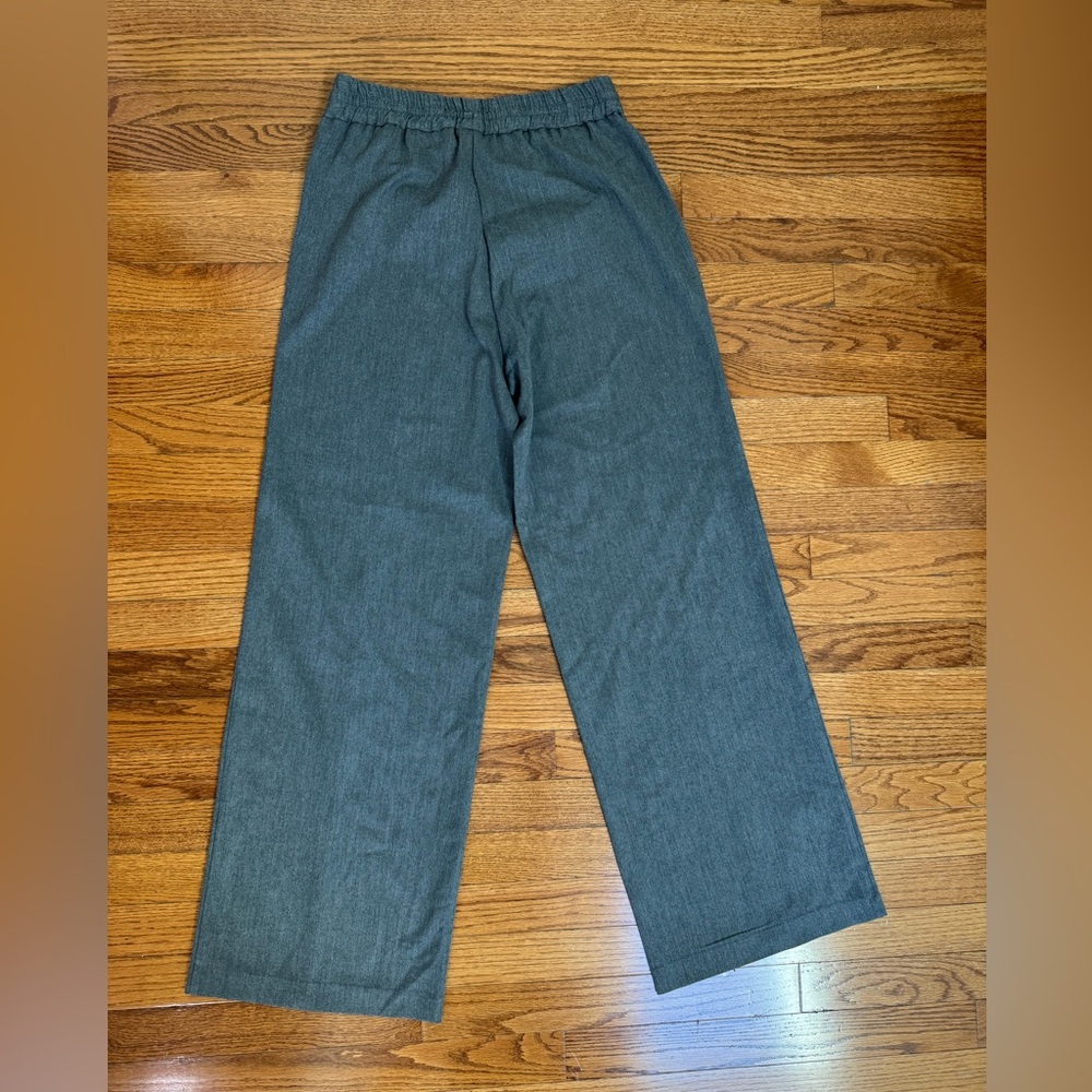 Zara Gray Wide-Leg Pants - Picture 3 of 4